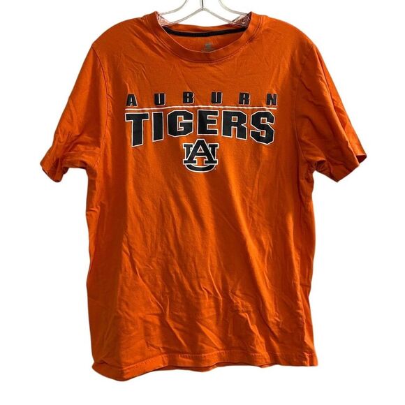 Auburn Tigers Men's Orange Graphic T-Shirt Size L Short Sleeve - Picture 1 of 8